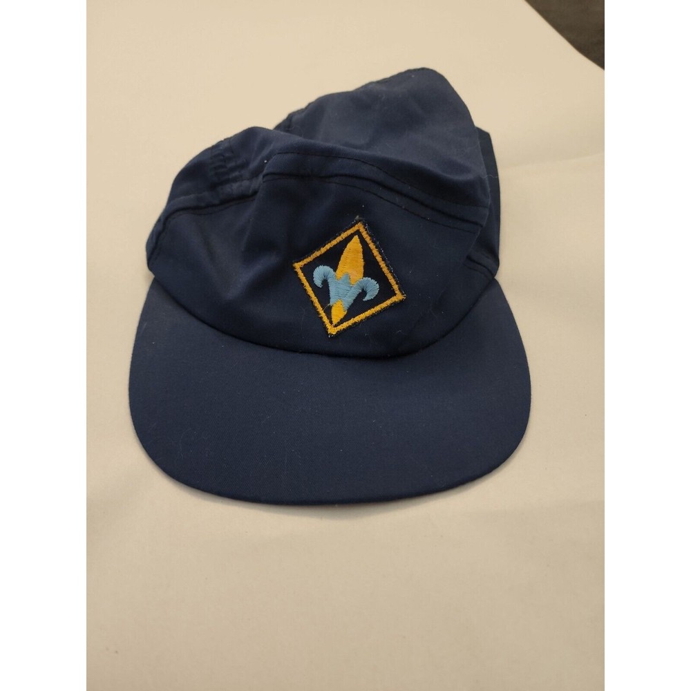 Vtg Cub Scout Webelos Hat Cap Navy Blue BSA Boy Scouts of America